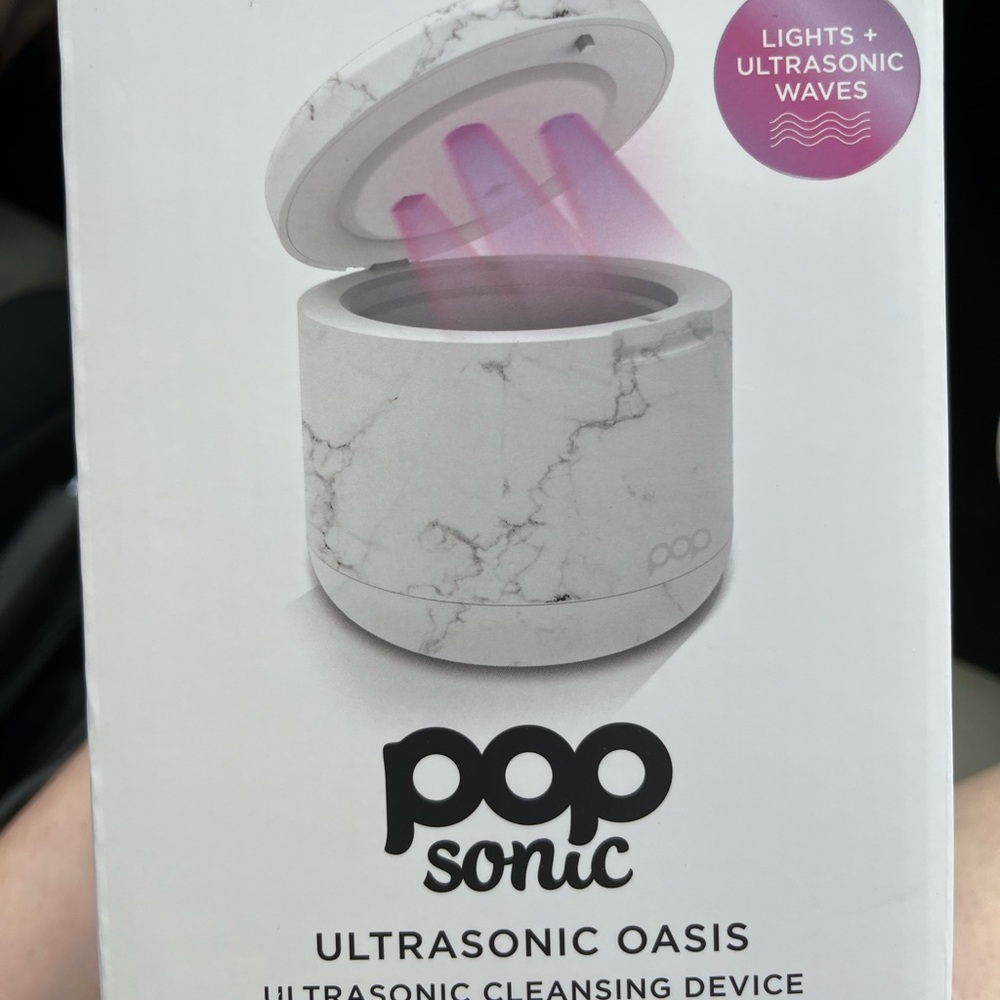 Ultrasonic Oasis Cleansing Device - White Marble